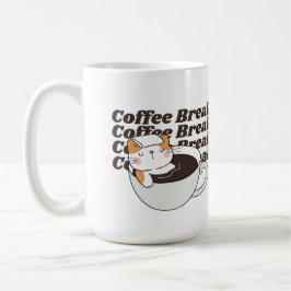 Coffee Break Funny Cat Kaffeetasse
