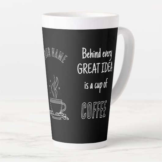 Coffee Break – Great Ideas – Latte Cup – Custom Milchtasse (Rechte Ecke)