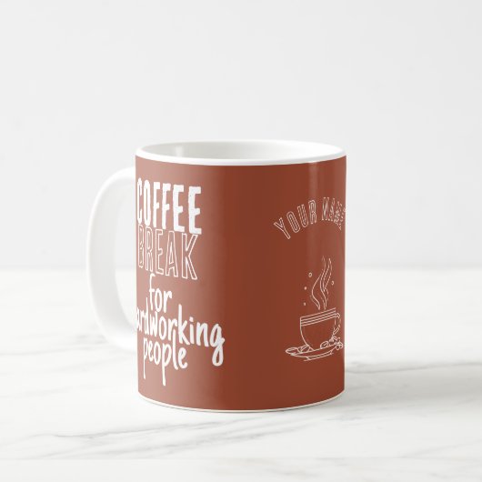 Coffee Break – Great Ideas – Terracotta  Kaffeetasse (Vorderseite Links)