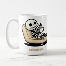 Coffee Break – Grim Reaper Dark Humor Coffee 