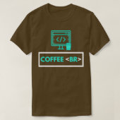 Coffee Break Software Developer Computer Coding Co T-Shirt (Design vorne)
