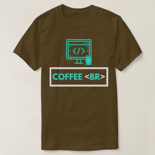 Coffee Break Software Developer Computer Coding Co T-Shirt (Design vorne)