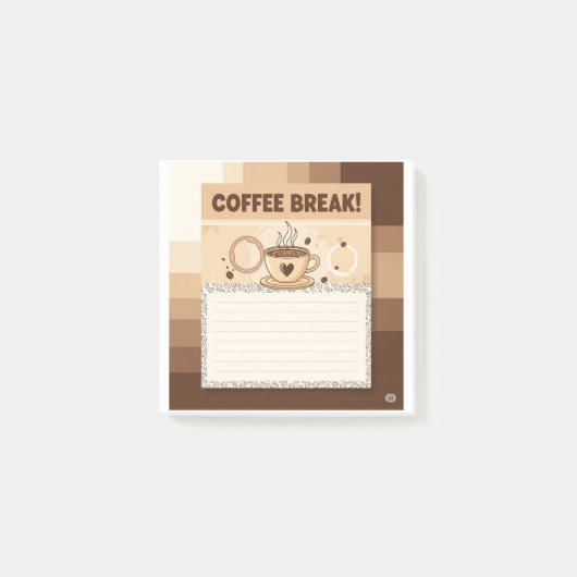 "Coffee Break" Sticknotes Post-it Klebezettel (Vorderseite)
