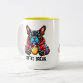 Coffee Break  Zweifarbige Tasse (Vorderseite Links)