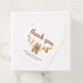 Coffee Brewing Baby Dusche Square Geschenkanhänger (Beispiel)