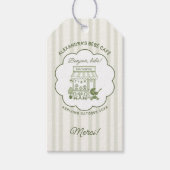 Coffee Brewing Bebe Brunch Neutral Baby Shower Geschenkanhänger (Vorderseite)