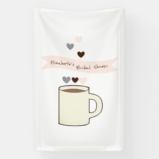 Coffee Bridal Shower Banner (Vertikal)