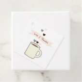 Coffee Bridal Shower Geschenkanhänger (Beispiel)