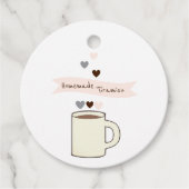 Coffee Bridal Shower Geschenkanhänger (Vorderseite)