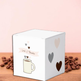 Coffee Bridal Shower Geschenkschachtel
