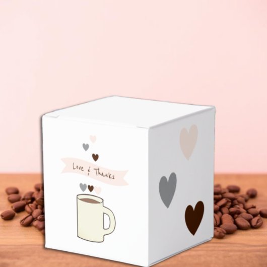 Coffee Bridal Shower Geschenkschachtel