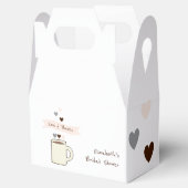 Coffee Bridal Shower Geschenkschachtel (Geöffnet)
