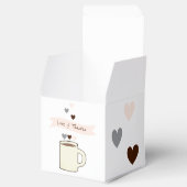 Coffee Bridal Shower Geschenkschachtel (Geöffnet)