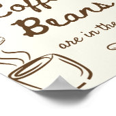 Coffee Bridal Shower Guess How Many Coffee Beans  Poster (Ecke)