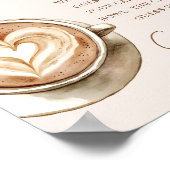 Coffee Bridal Shower Guess How Many Sign Poster (Ecke)