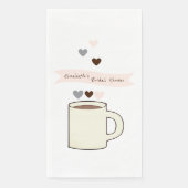 Coffee Bridal Shower Serviette (Vorderseite)