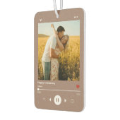 Coffee Brown 5th Anniversary Photo Music Player Autolufterfrischer (Links)