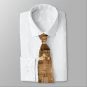 Coffee Brown Abstrakt Trendy Krawatte (Gebunden)