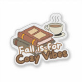 Coffee & Bücher | Aufkleber (Vorderseite)