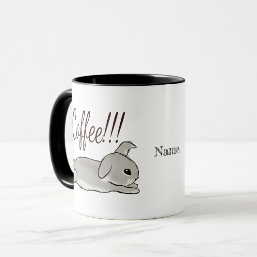 Coffee bunny tasse (Vorderseite Links)
