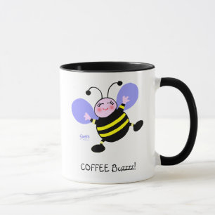 Coffee Buzz Bumblebee Coffein Addict Niedlich Funn Tasse