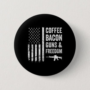 Coffee Bycon Waffen Und Freiheit - Bbq Grill Lusti Button