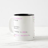 Coffee.c Programmierung Zweifarbige Tasse (Vorderseite Links)