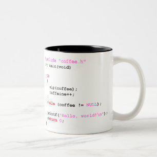 Coffee.c Programmierung Zweifarbige Tasse