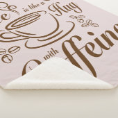 Coffee Caffeine Hugs calm & cozy for coffee lovers Sherpadecke (3/4)