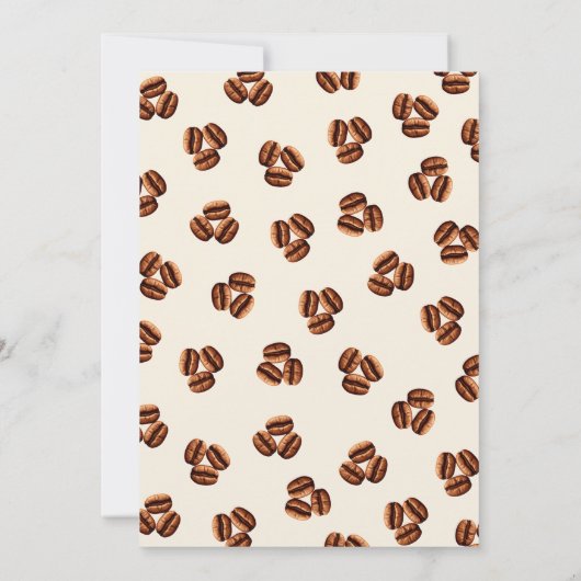 Coffee & Cake Adult Birthday Party Einladung (Rückseite)