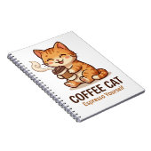 Coffee Cat Espresso Yourself Süße Katze Notizblock (Rechte Seite)