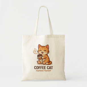 Coffee Cat Espresso Yourself Süße Katze Tragetasche