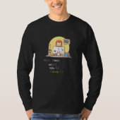 Coffee Cat IT Programmcode Programmer Coder Comput T-Shirt (Vorderseite)