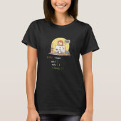 Coffee Cat IT Programmcode Programmer Coder Comput T-Shirt (Vorderseite)