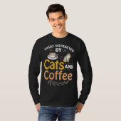 Coffee Cat Shop Machine Kitten Mug Beans T-Shirt (Vorne ganz)