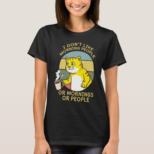 Coffee Cat Whisperer Caffeinated Coffeeholic T-Shirt (Vorderseite)