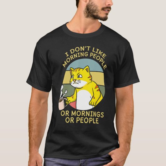 Coffee Cat Whisperer Caffeinated Coffeeholic T-Shirt (Vorderseite)