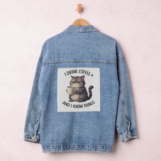 Coffee Cat Wisdom Jeansjacke (Hangar)