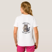 Coffee Cat Wisdom T-Shirt (Schwarz voll)