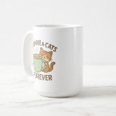 Coffee & Cats Forever Cute Cat Mug ☕🐾 Kaffeetasse (Vorderseite Links)