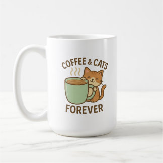 Coffee & Cats Forever Cute Cat Mug ☕🐾 Kaffeetasse