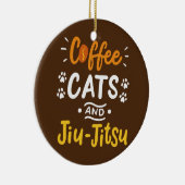 Coffee Cats Jiu Jitsu Brazilian Jiu Jitsu Keramik Ornament (Rechts)