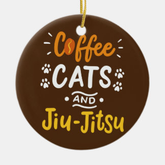 Coffee Cats Jiu Jitsu Brazilian Jiu Jitsu Keramik Ornament