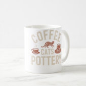 Coffee Cats Töpferei Kaffeetasse (VorderseiteRechts)