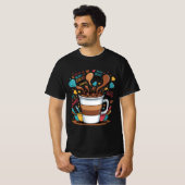 Coffee Chaos & Confidence T-Shirt – Funny Motivati (Vorne ganz)