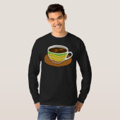Coffee Charging Battery Cup Retro Graphic Plus Si T-Shirt (Vorne ganz)