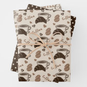 Coffee Charm Trio 3 Geschenkpapier Set (Beispiel)