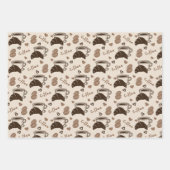 Coffee Charm Trio 3 Geschenkpapier Set (Vorderseite)