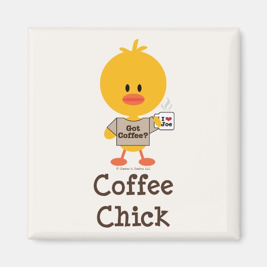 Coffee Chick Magnet (Vorne)