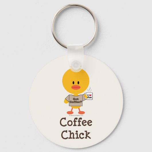 Coffee Chick Schlüsselanhänger (Vorderseite)